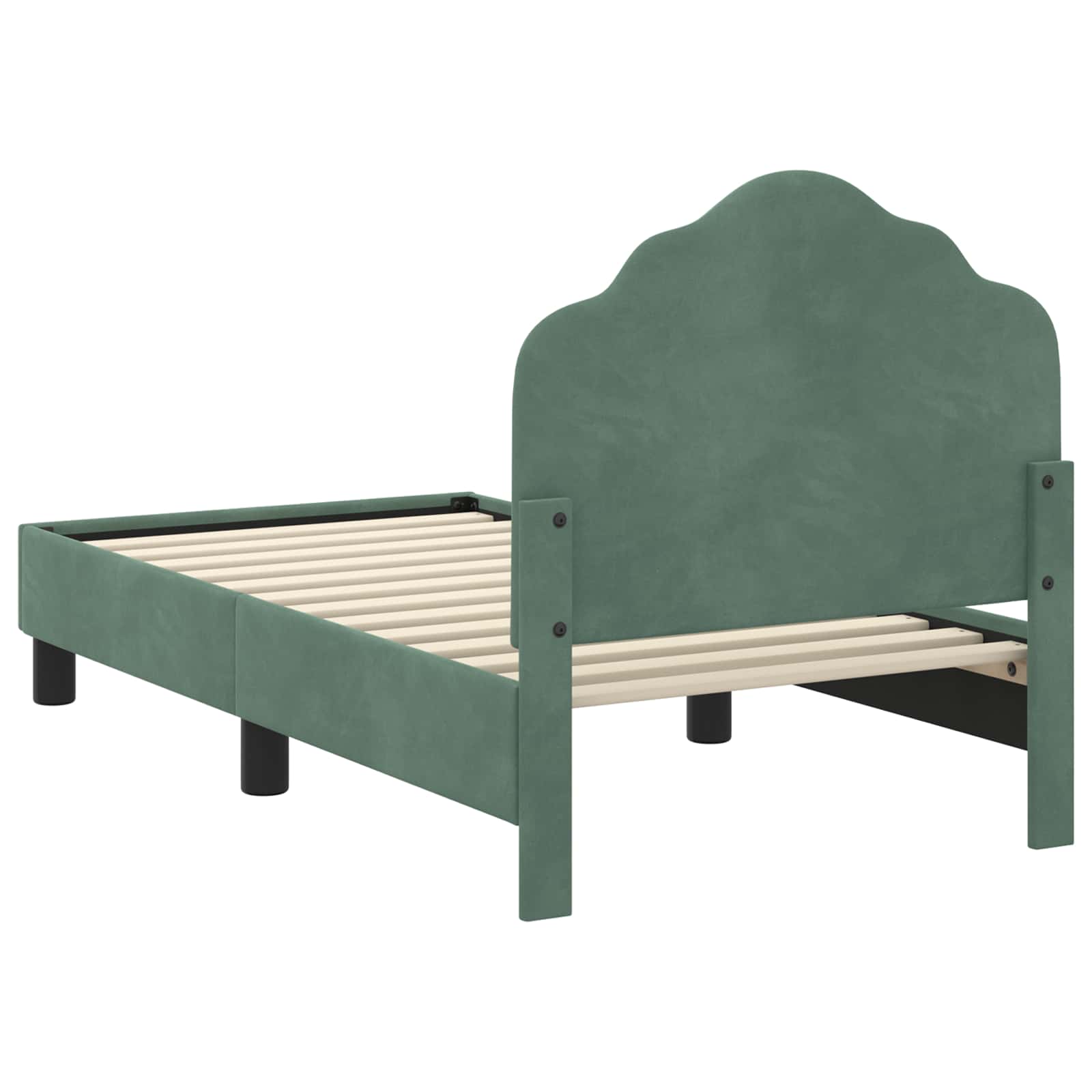 Struttura letto per bambini con testata Verde Mare 70 x 140 cm | homemem39