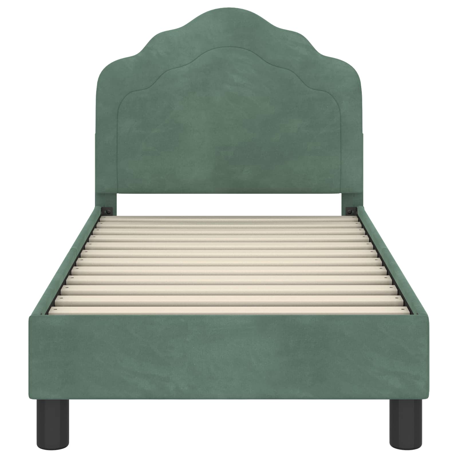 Struttura letto per bambini con testata Verde Mare 70 x 140 cm | homemem39