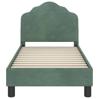 Struttura letto per bambini con testata Verde Mare 70 x 140 cm | homemem39
