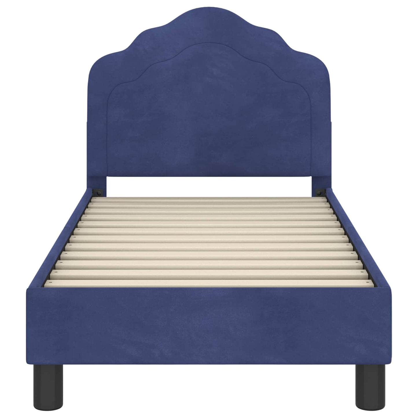 Struttura letto per bambini con testata Blu Polizia 70 x 140 cm | homemem39