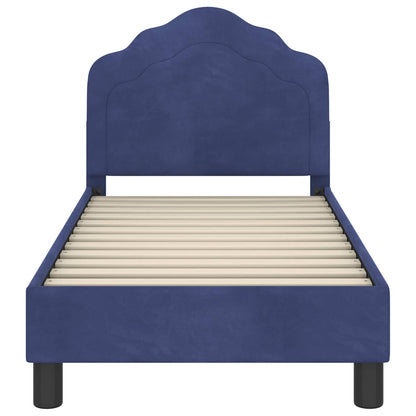 Struttura letto per bambini con testata Blu Polizia 70 x 140 cm | homemem39