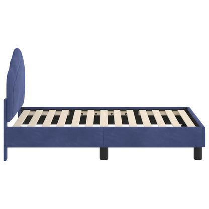 Struttura letto per bambini con testata Blu Polizia 70 x 140 cm | homemem39
