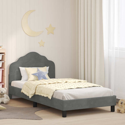 Struttura letto bambini con testata Grigio Scuro 80 x 200 cm | homemem39