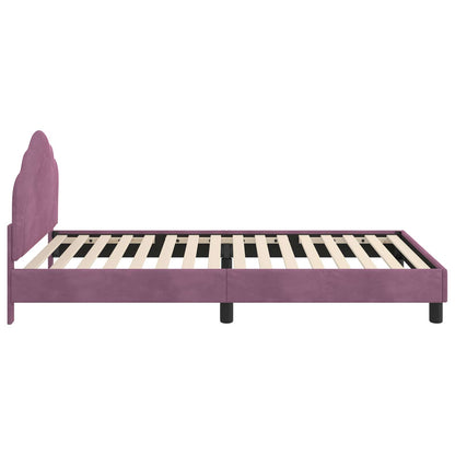 Struttura letto bambini con testata Viola 80 x 200 cm Velluto | homemem39