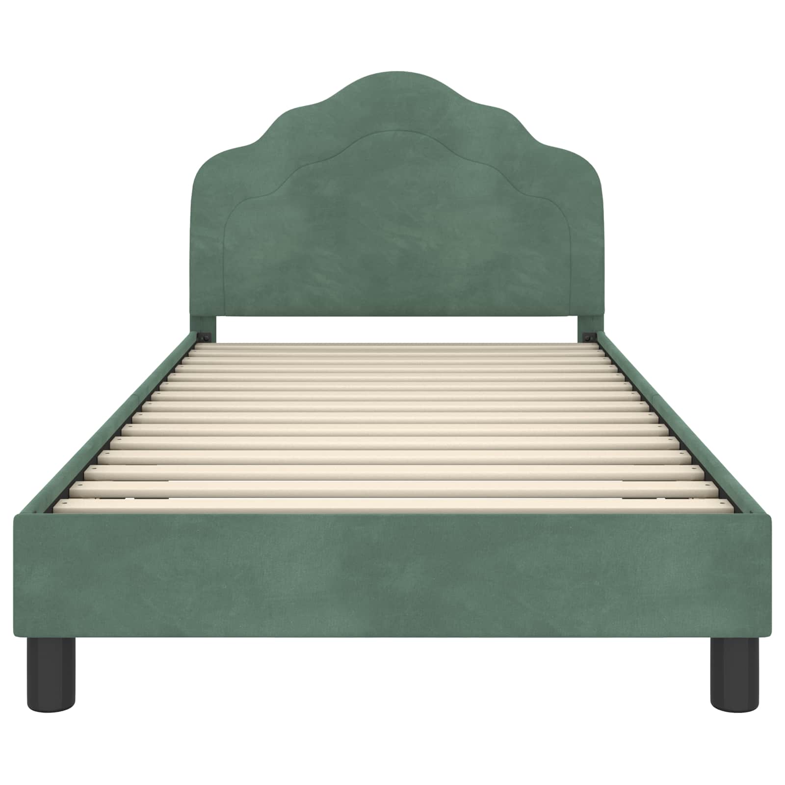 Struttura letto bambini con testata Verde Mare 80 x 200 cm | homemem39