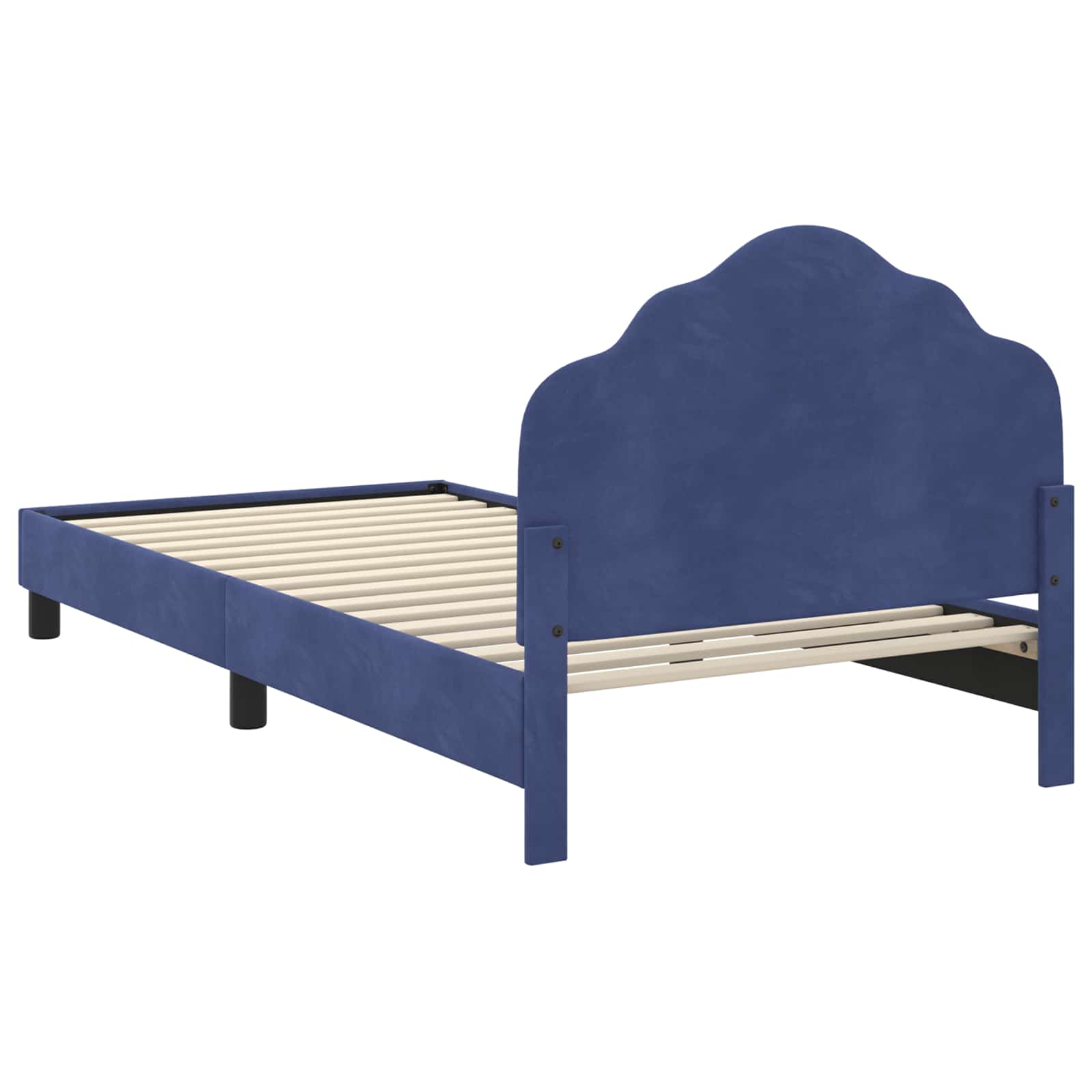 Struttura letto bambini con testata Blu Polizia 80 x 200 cm | homemem39