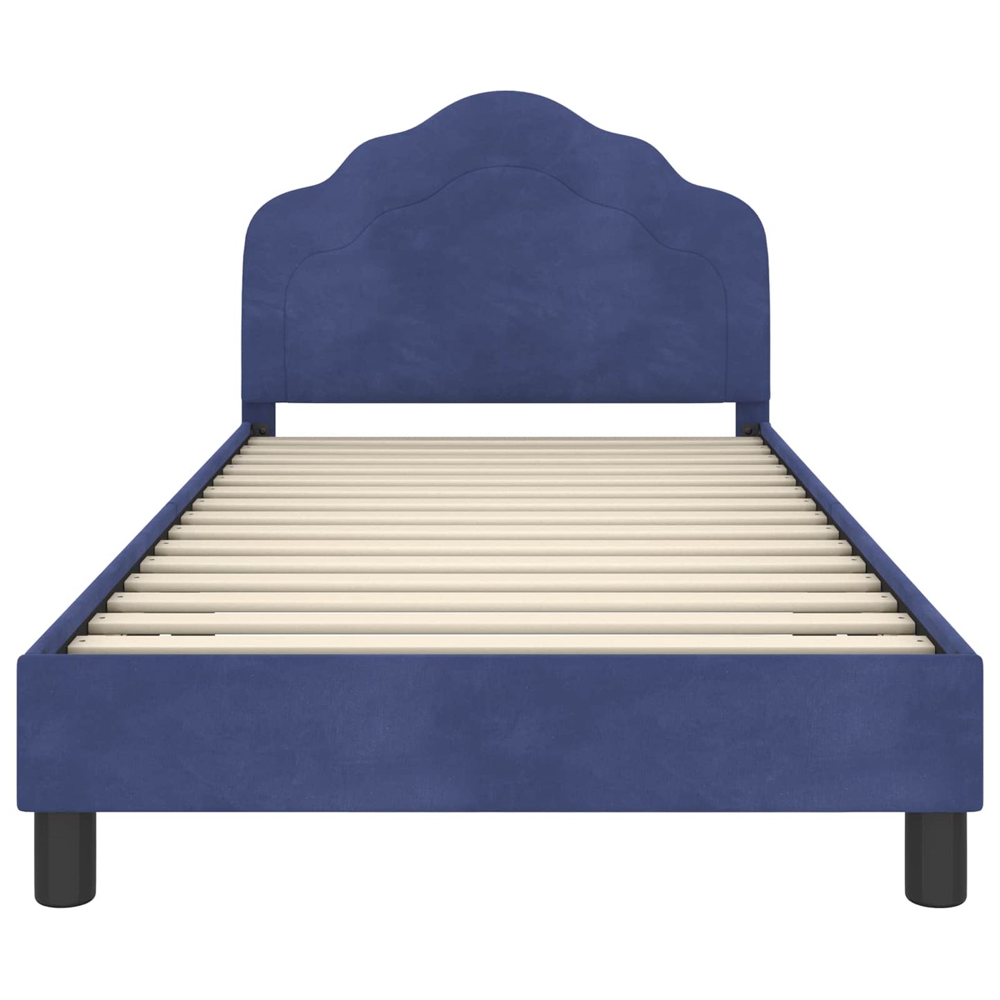 Struttura letto bambini con testata Blu Polizia 80 x 200 cm | homemem39