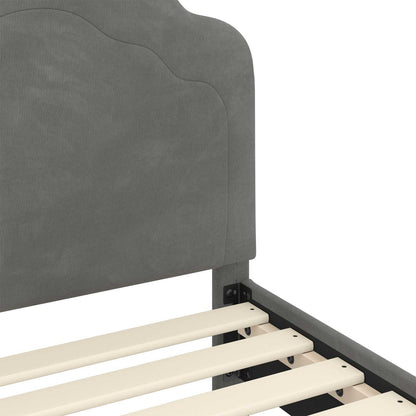 Struttura letto bambini con testata Grigio Scuro 90 x 190 cm | homemem39