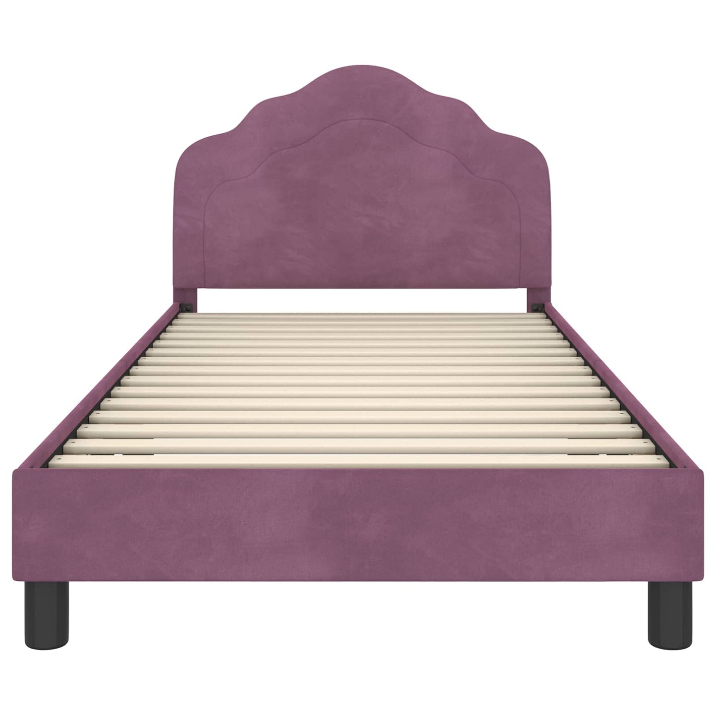 Struttura letto bambini con testata Viola 90 x 190 cm Velluto | homemem39