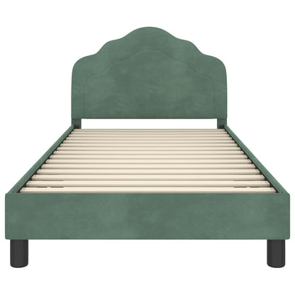 Struttura letto bambini con testata Verde Mare 90 x 190 cm | homemem39