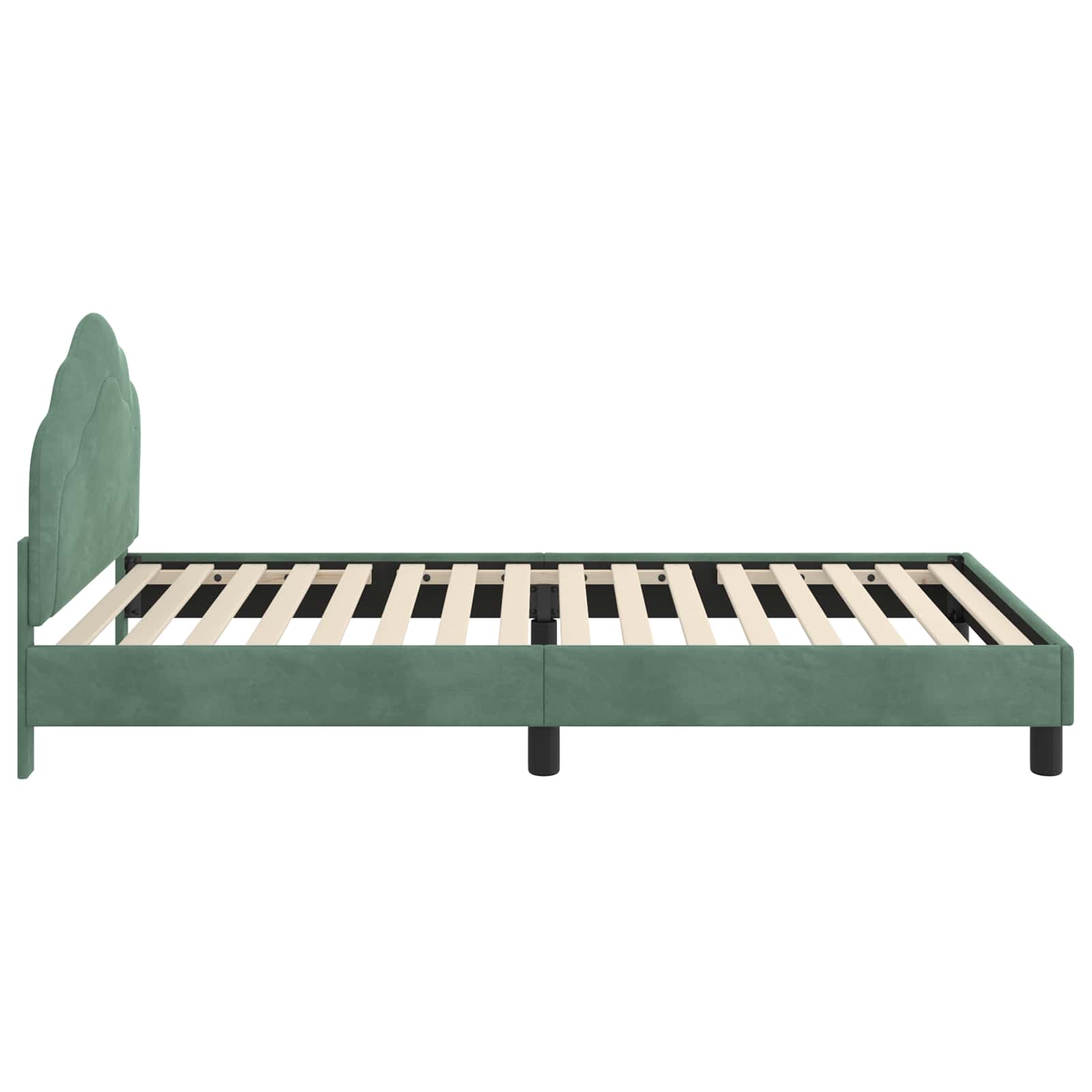 Struttura letto bambini con testata Verde Mare 90 x 190 cm | homemem39