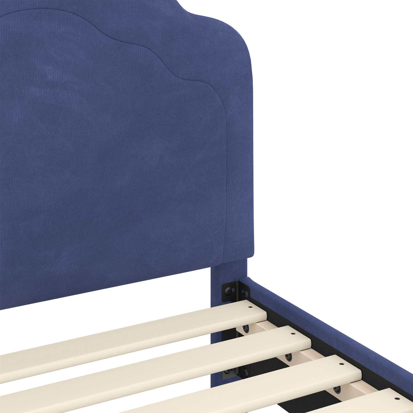 Struttura letto bambini con testata Blu Polizia 90 x 190 cm | homemem39