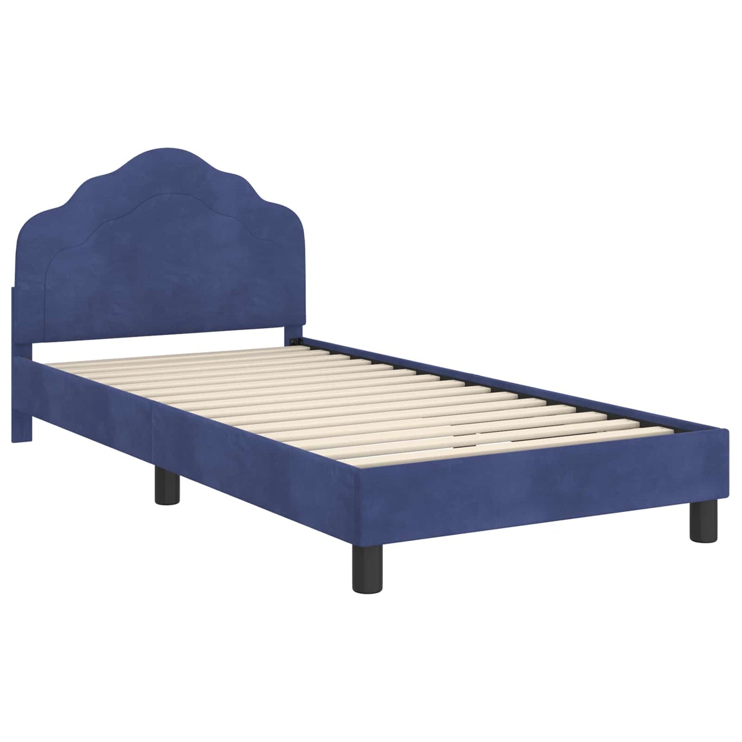 Struttura letto bambini con testata Blu Polizia 90 x 190 cm | homemem39