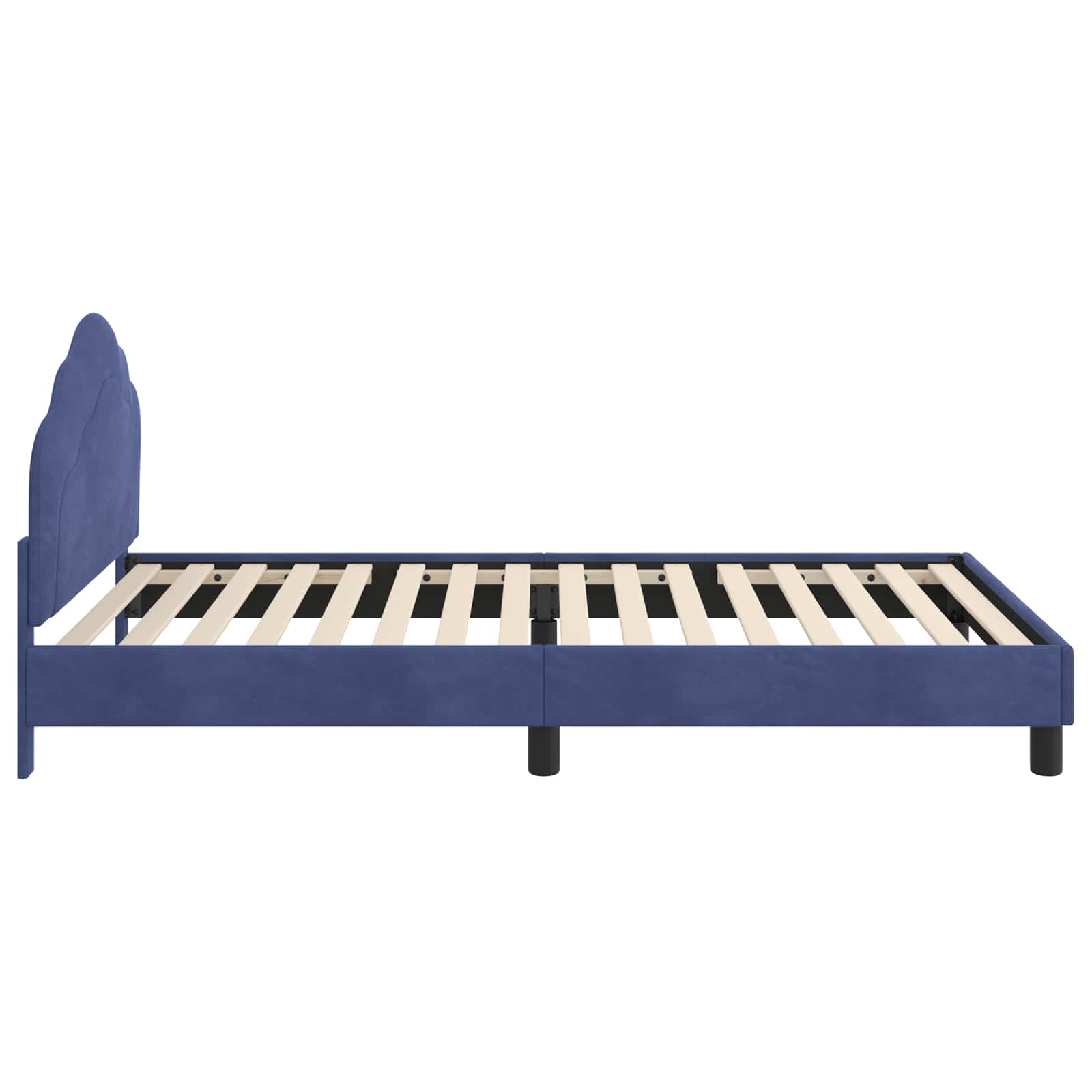 Struttura letto bambini con testata Blu Polizia 90 x 190 cm | homemem39