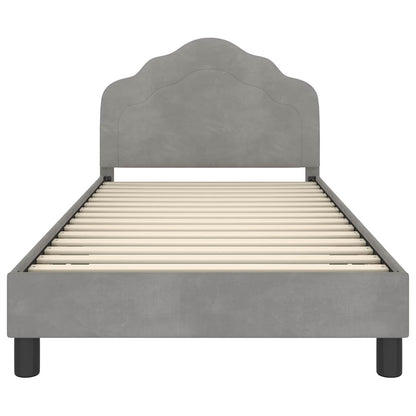 Struttura letto bambini con testata Grigio Chiaro 90 x 200 cm | homemem39