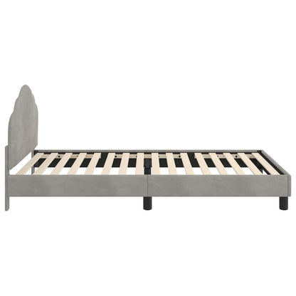 Struttura letto bambini con testata Grigio Chiaro 90 x 200 cm | homemem39