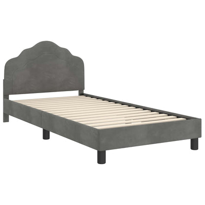 Struttura letto bambini con testata Grigio Scuro 90 x 200 cm | homemem39