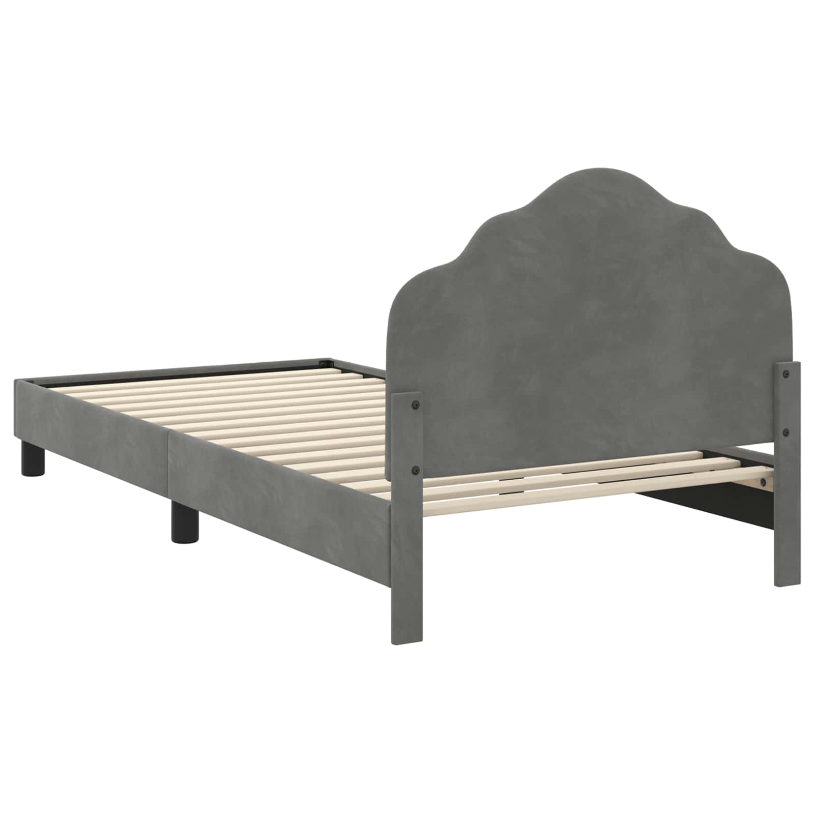 Struttura letto bambini con testata Grigio Scuro 90 x 200 cm | homemem39