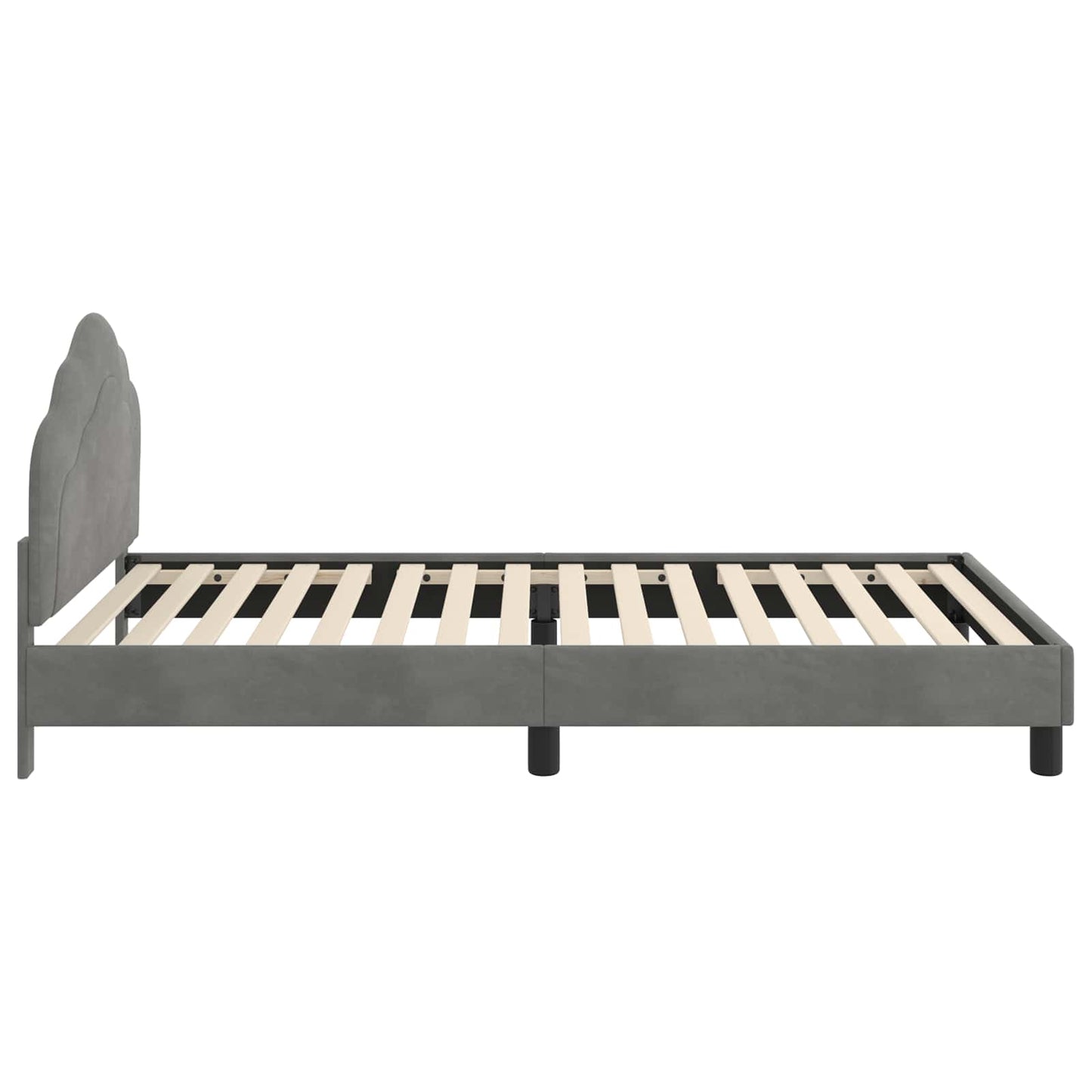 Struttura letto bambini con testata Grigio Scuro 90 x 200 cm | homemem39