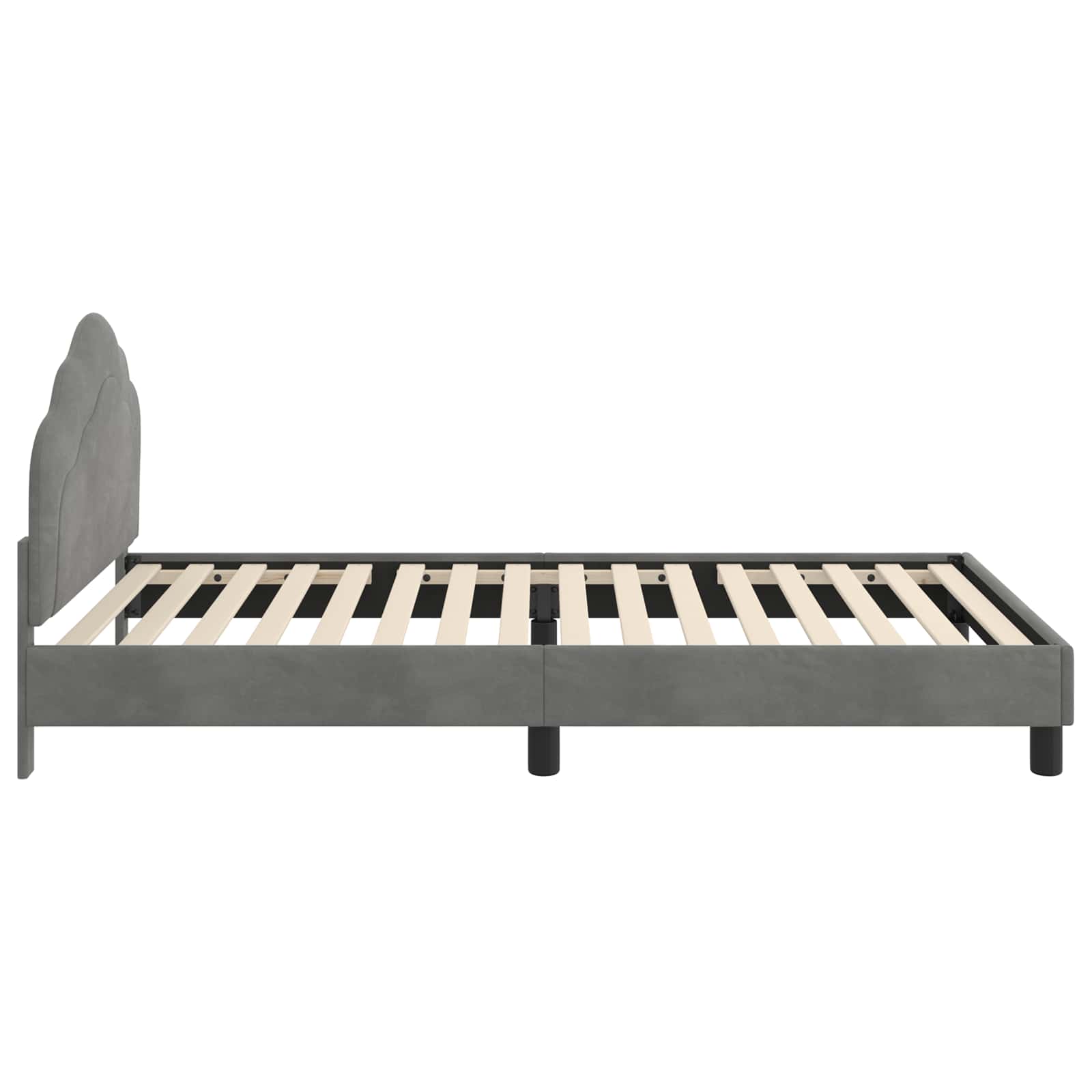 Struttura letto bambini con testata Grigio Scuro 90 x 200 cm | homemem39