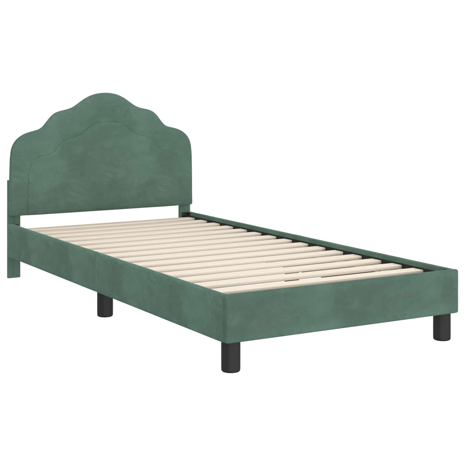 Struttura letto bambini con testata Verde Mare 90 x 200 cm | homemem39