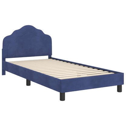 Struttura letto bambini con testata Blu Polizia 90 x 200 cm | homemem39