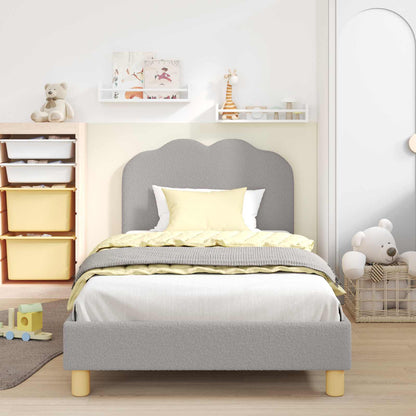 Struttura letto bambini con testata Grigio Chiaro 80x200 cm | homemem39