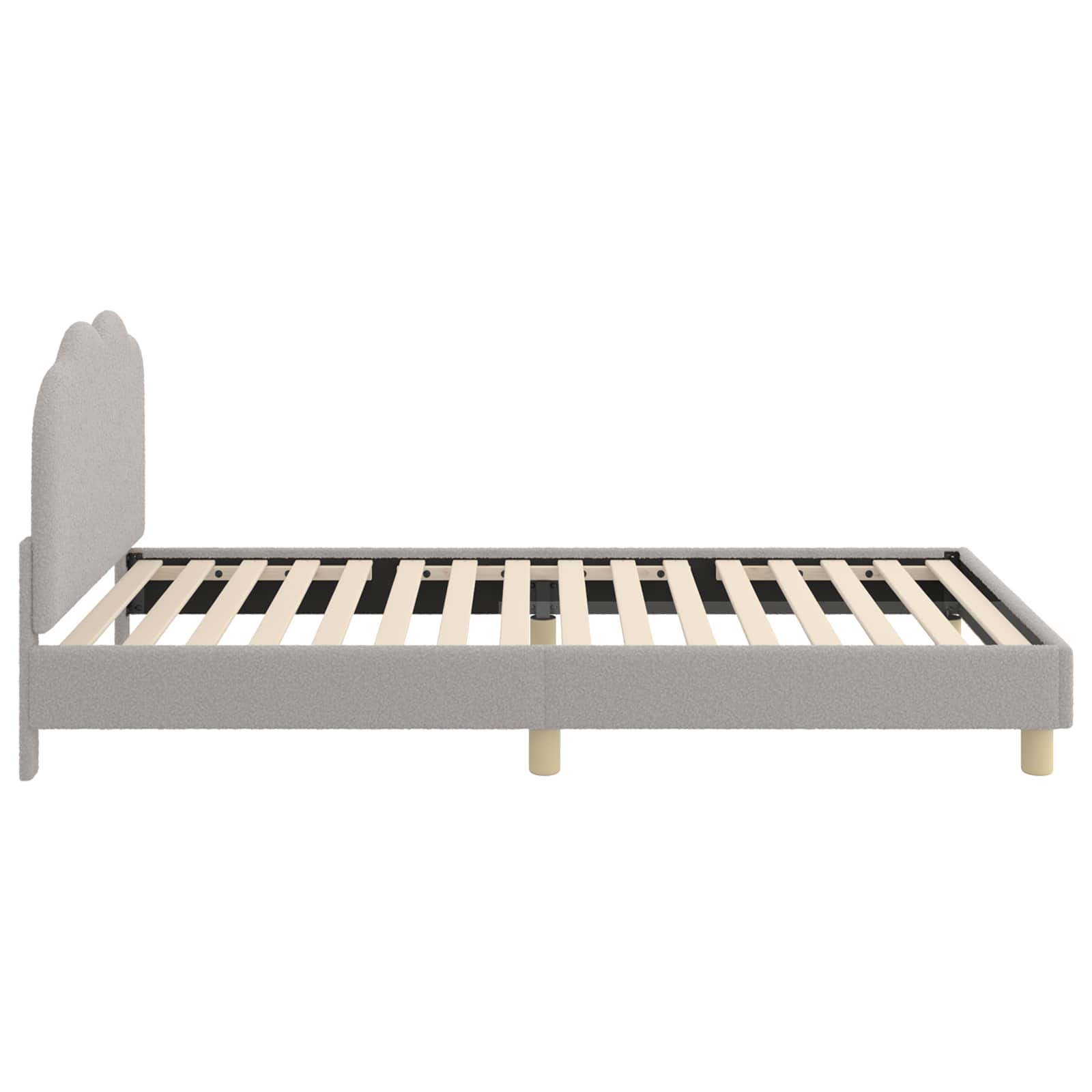 Struttura letto bambini con testata Grigio Chiaro 80x200 cm | homemem39