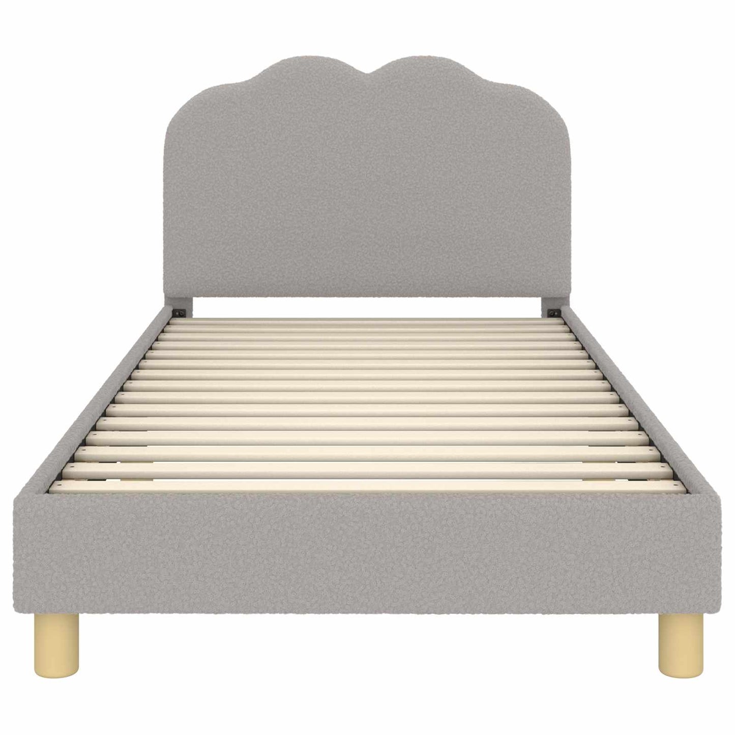 Struttura letto bambini con testata Grigio Chiaro 90x190 cm | homemem39