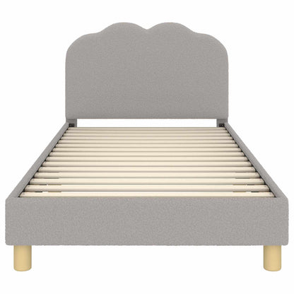 Struttura letto bambini con testata Grigio Chiaro 90x190 cm | homemem39