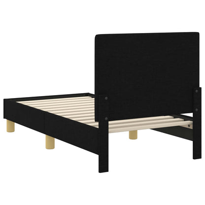 Struttura letto per bambini con testata Nero 70 x 140 cm | homemem39