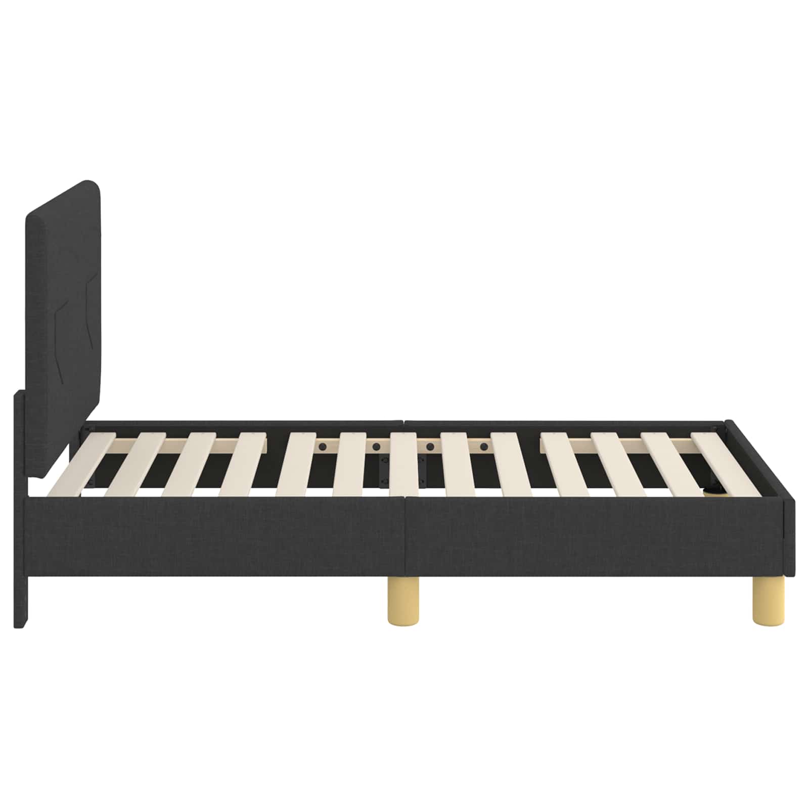 Struttura letto per bambini con testata Nero 70 x 140 cm | homemem39