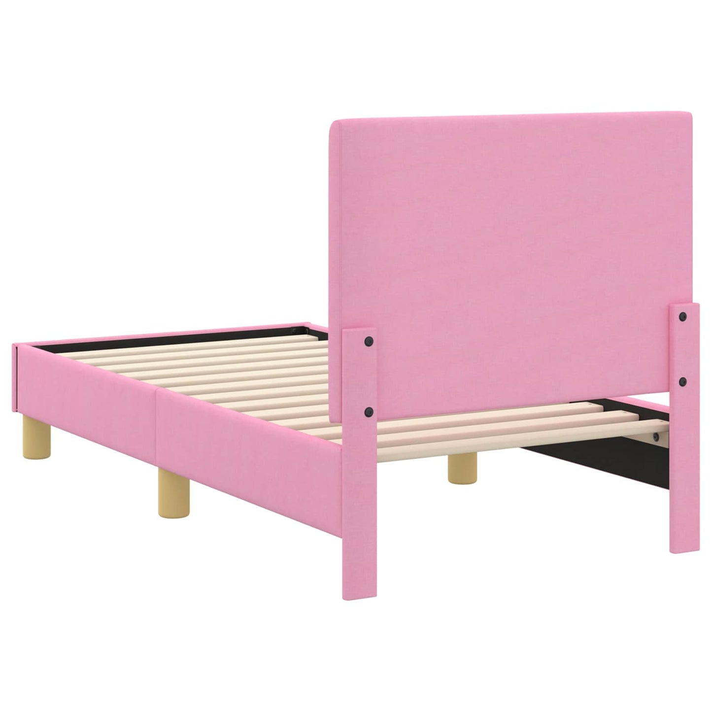 Struttura letto per bambini con testata Rosa 70 x 140 cm | homemem39