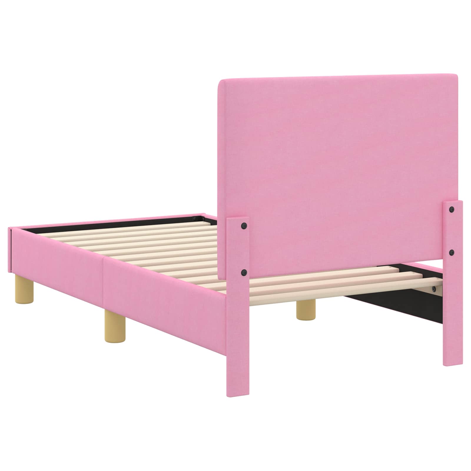 Struttura letto per bambini con testata Rosa 70 x 140 cm | homemem39