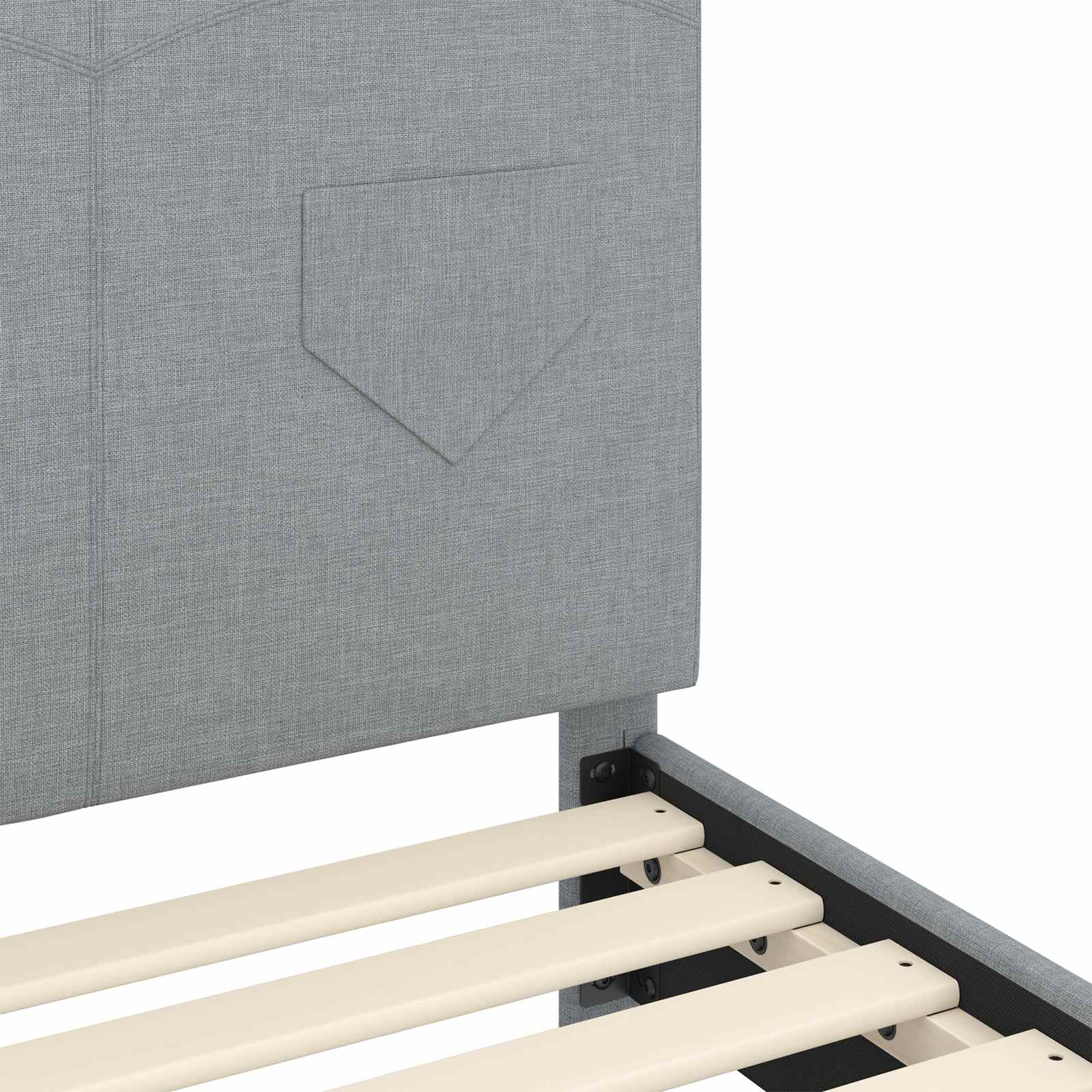 Struttura letto bambini con testata Grigio chiaro 80 x 160 cm | homemem39