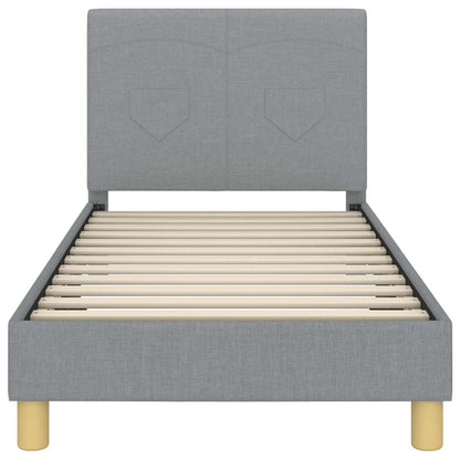Struttura letto bambini con testata Grigio chiaro 80 x 160 cm | homemem39