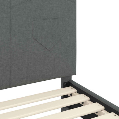 Struttura letto bambini con testata Grigio scuro 80 x 160 cm | homemem39