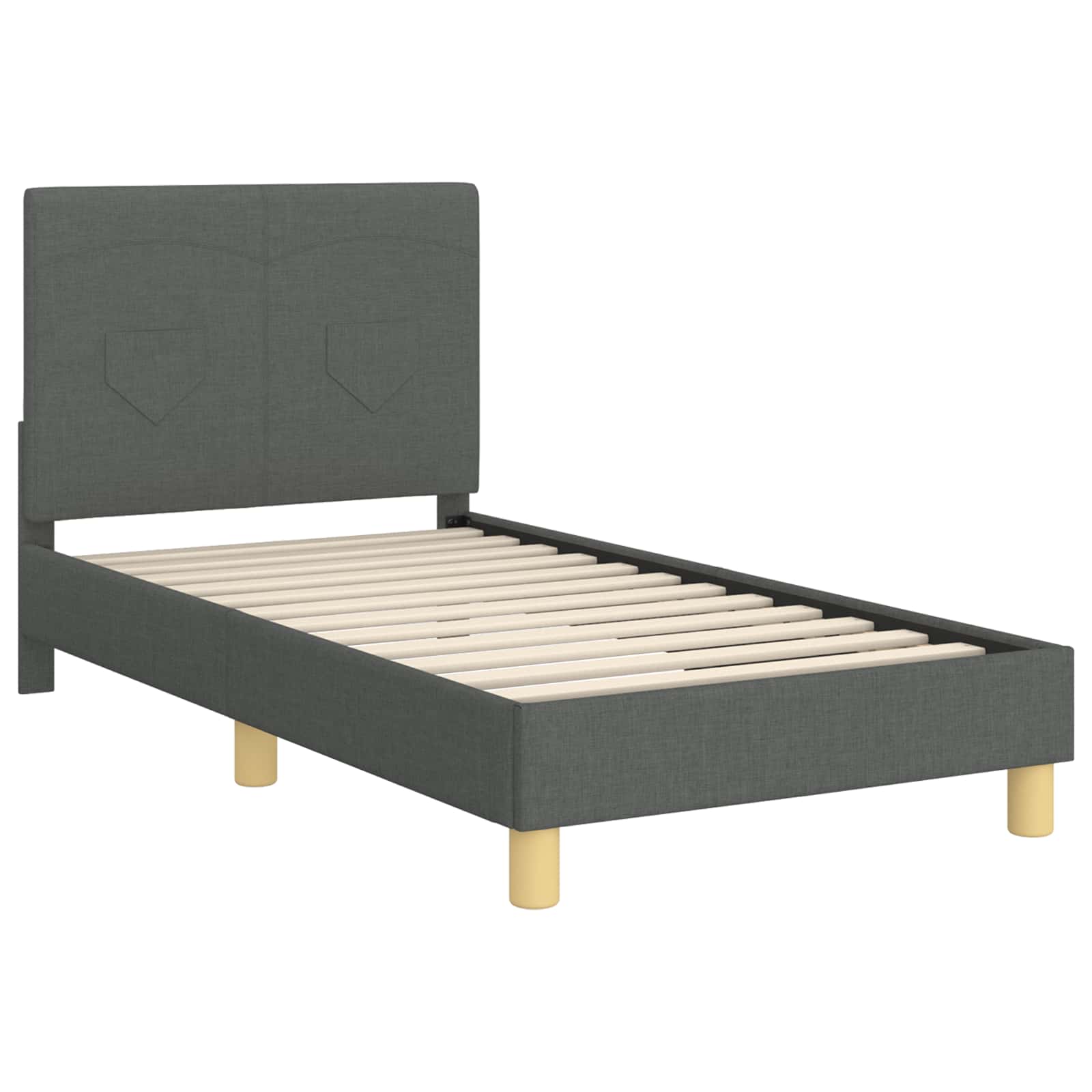 Struttura letto bambini con testata Grigio scuro 80 x 160 cm | homemem39