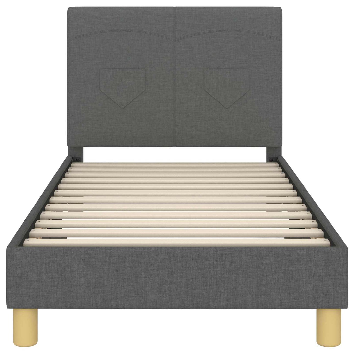 Struttura letto bambini con testata Grigio scuro 80 x 160 cm | homemem39