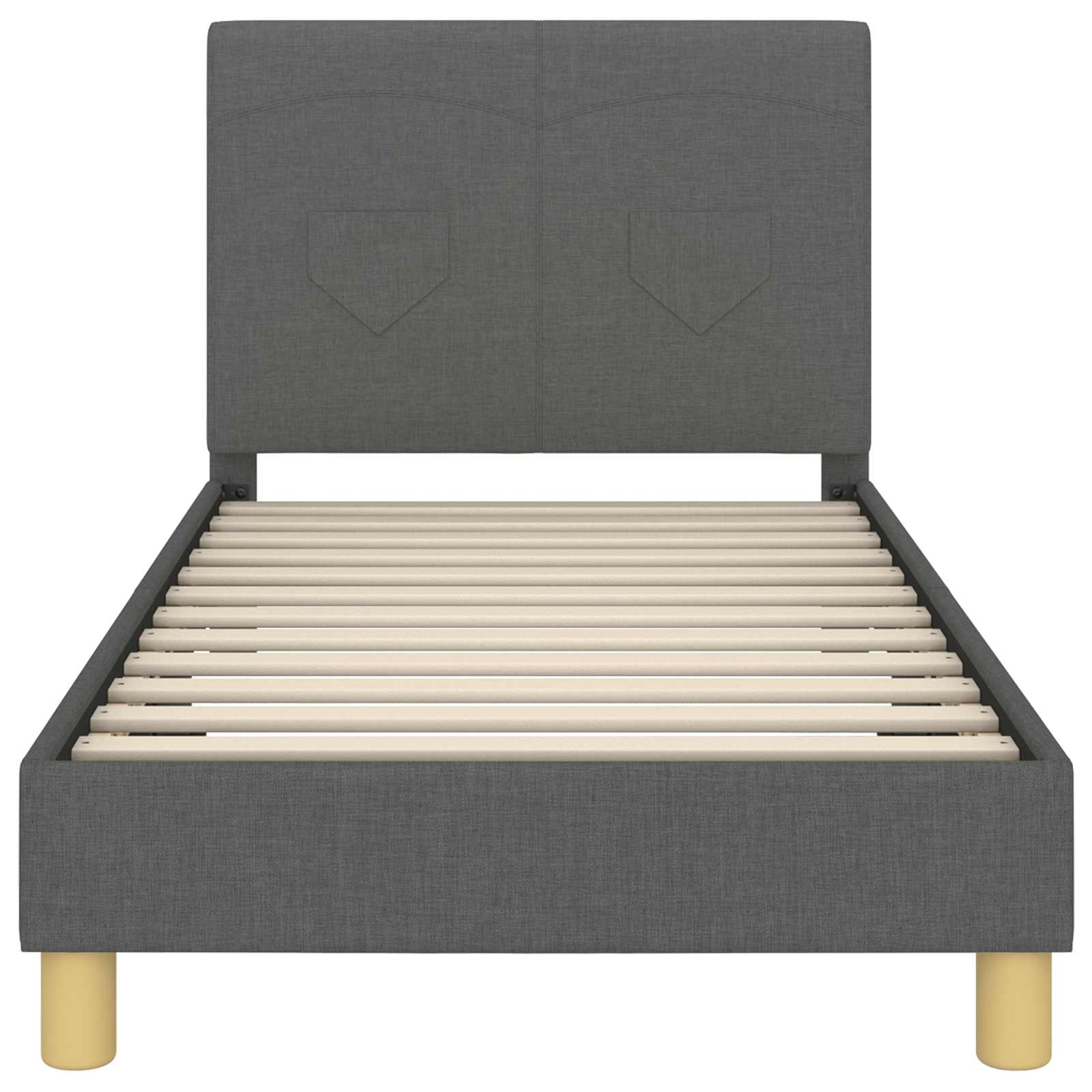 Struttura letto bambini con testata Grigio scuro 80 x 160 cm | homemem39