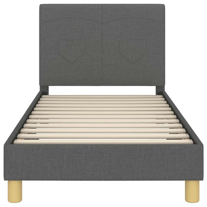 Struttura letto bambini con testata Grigio scuro 80 x 160 cm | homemem39