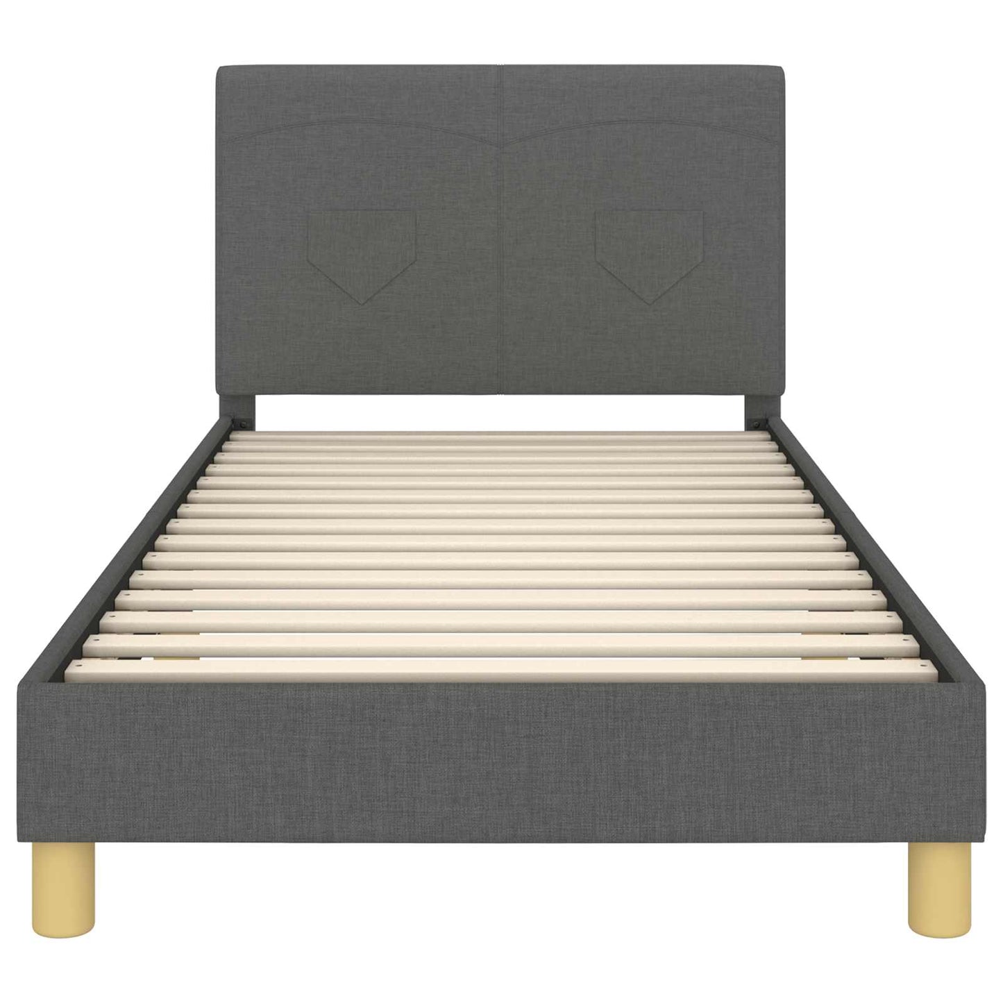 Struttura letto bambini con testata Grigio scuro 80 x 200 cm | homemem39
