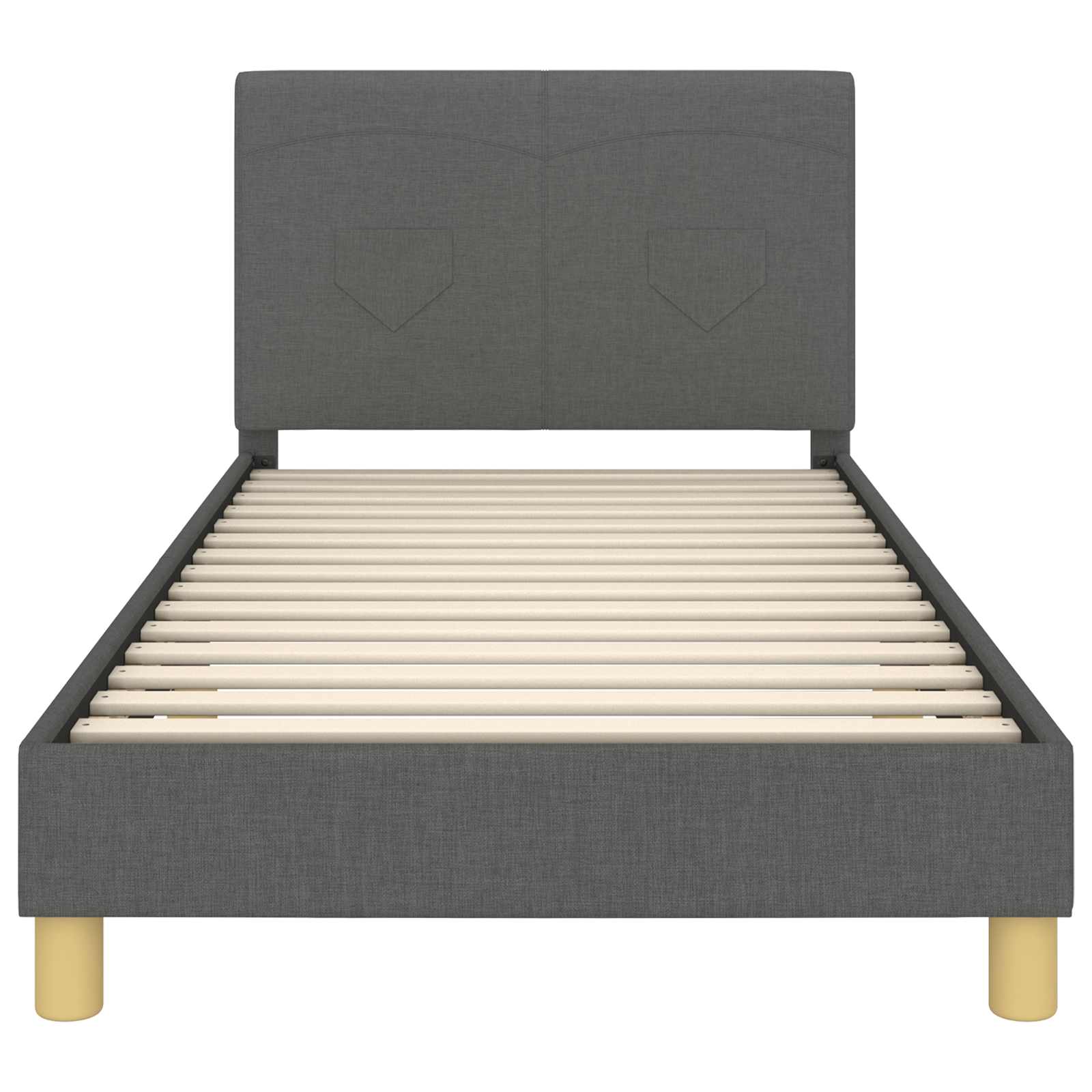 Struttura letto bambini con testata Grigio scuro 80 x 200 cm | homemem39