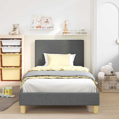 Struttura letto bambini con testata Grigio scuro 90 x 190 cm | homemem39