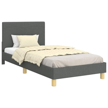 Struttura letto bambini con testata Grigio scuro 90 x 190 cm | homemem39