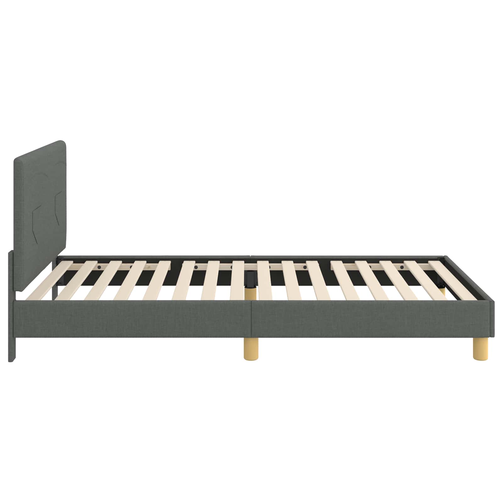 Struttura letto bambini con testata Grigio scuro 90 x 200 cm | homemem39
