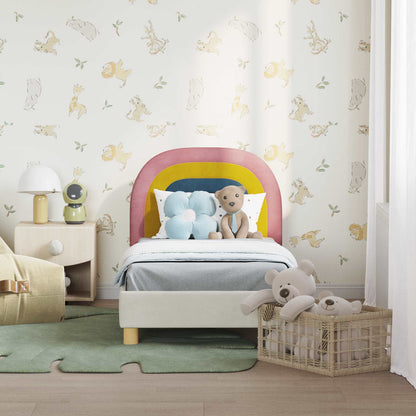 Struttura letto per bambini con testata Crema 70 x 140 cm | homemem39