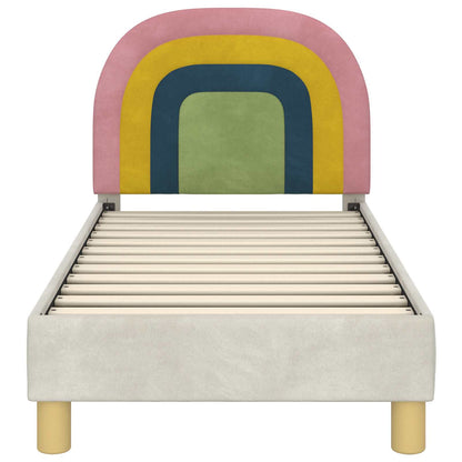 Struttura letto per bambini con testata Crema 70 x 140 cm | homemem39