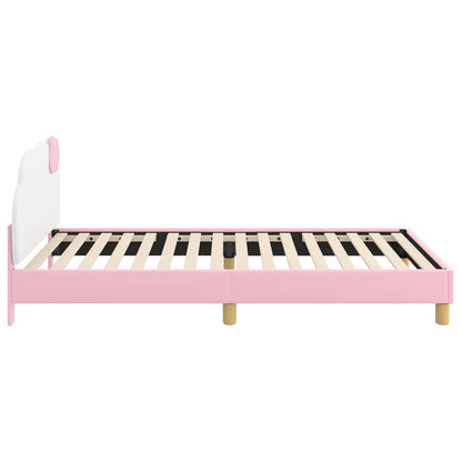 Struttura letto bambini con testata Rosa 90 x 200 cm PU | homemem39