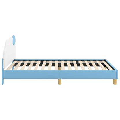 Struttura letto bambini con testata Blu 90 x 200 cm PU | homemem39